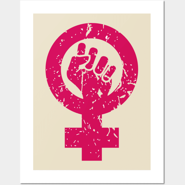 woman symbol feminism - power female Wall Art by iambolders